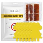 [MURO] Fruit Fly Trap Refill – Dual Attraction Power with Sticky Trap & Vinegar-Sugar Lure for Flying Insects | Effective & Easy Pest Control